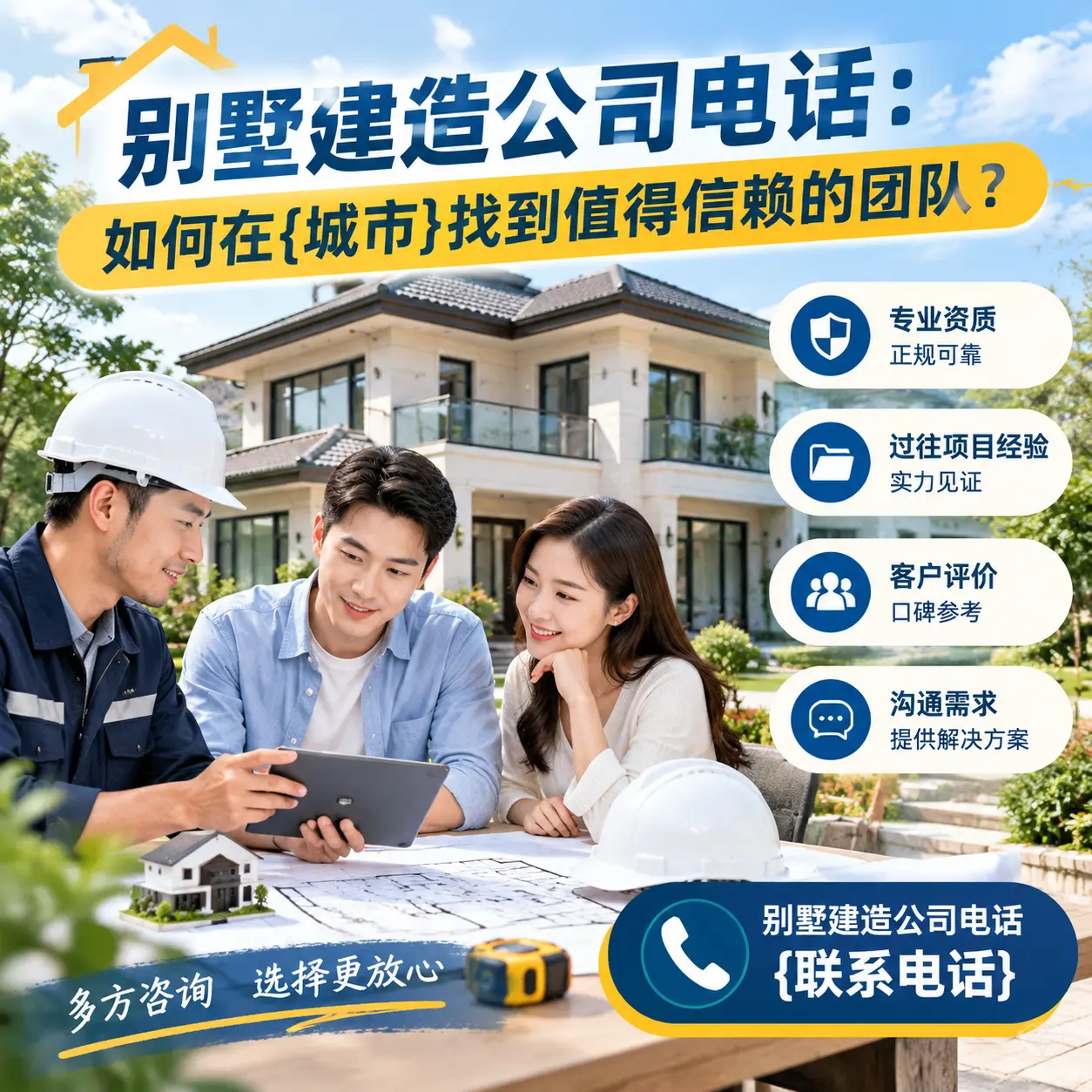 别墅建造公司电话：如何在黄平找到值得信赖的团队？