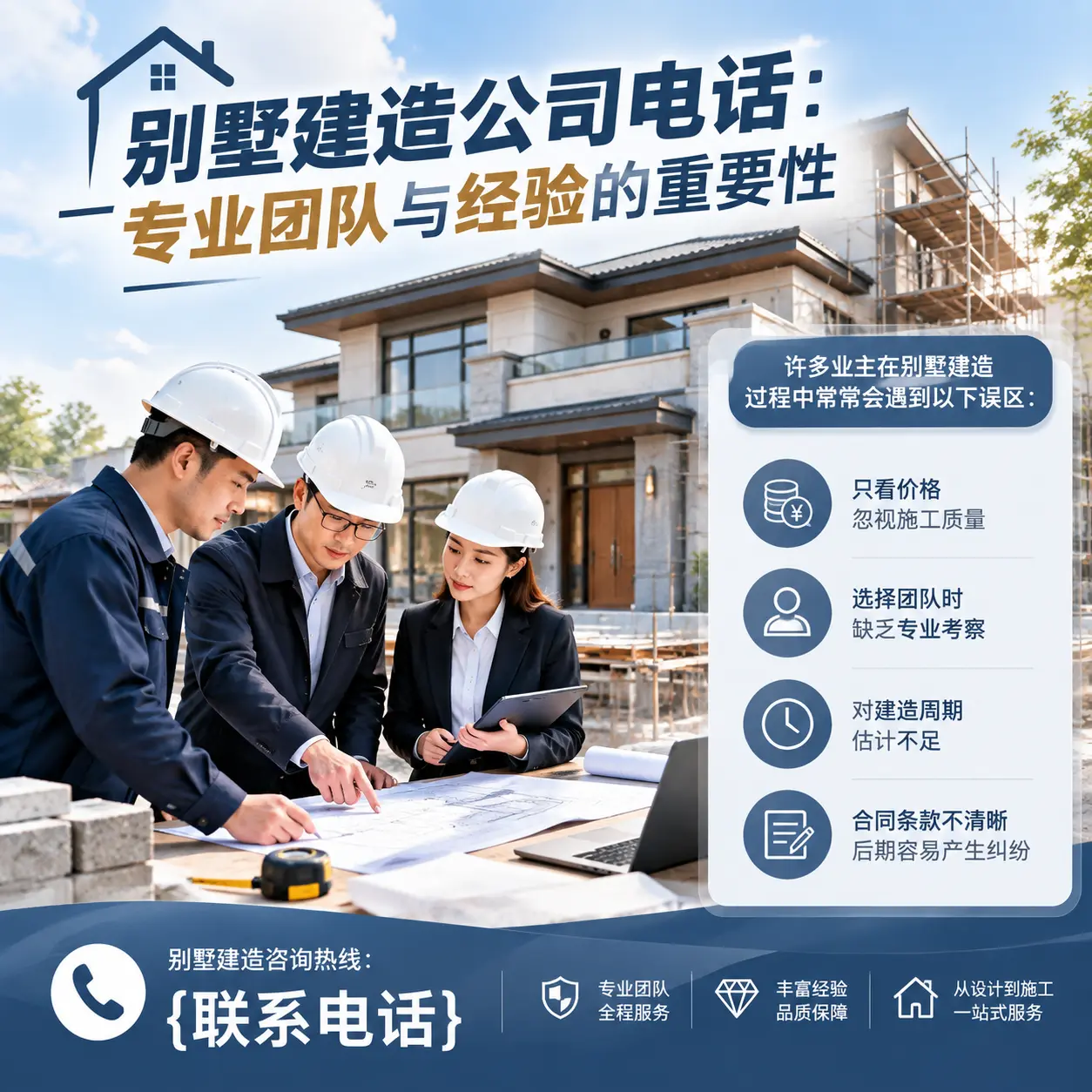 黄平别墅建造公司电话:专业团队与经验的重要性