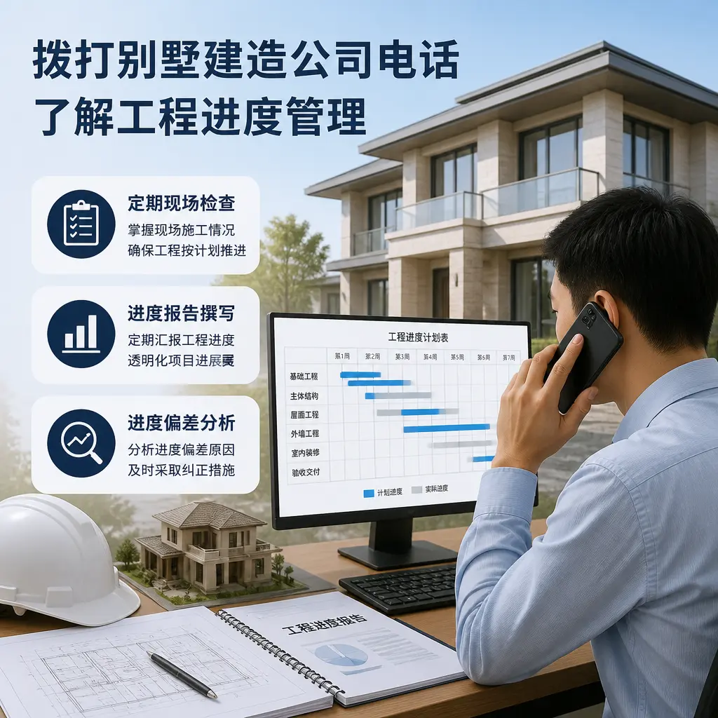 拨打黄平别墅建造公司电话,了解工程进度管理